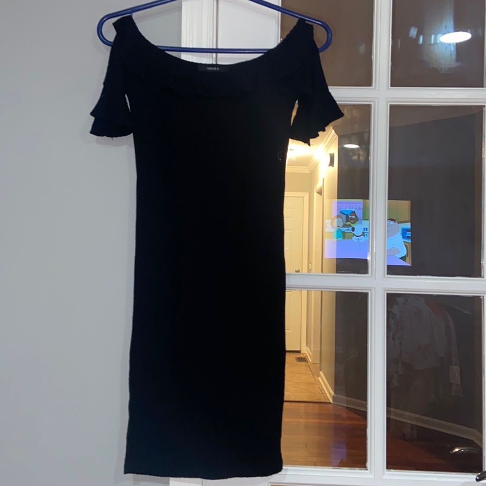 S Black Forever 21 Midi Party Dress
